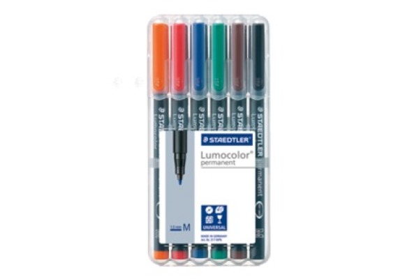 Staedtler Lumocolor Permanent M Wp Farben Ass Paul Morger Ag